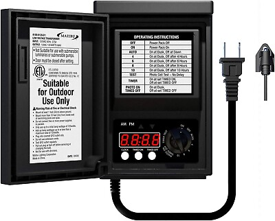 #ad Malibu 120 Watt Power Pack with Sensor and Weather Shield for Low Voltage $74.99