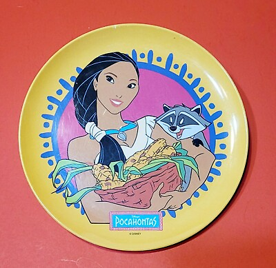 #ad 》 Disney Pocahontas Meeko Malamine Zak Designs Plate $8.95