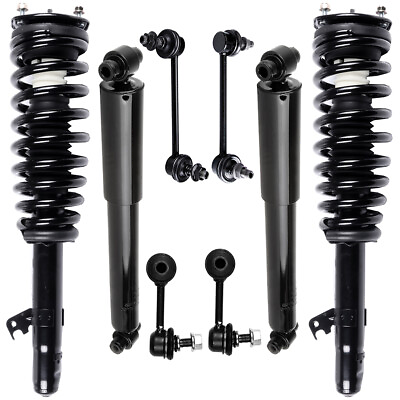 #ad For 2006 2009 Ford Fusion 3.0L Fwd Front Rear Quick Struts Shocks Sway Bars Kit $168.48