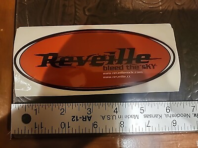 #ad Reveille Bleed The Sky Album Relese promo STICKER Record Store Only $3.99