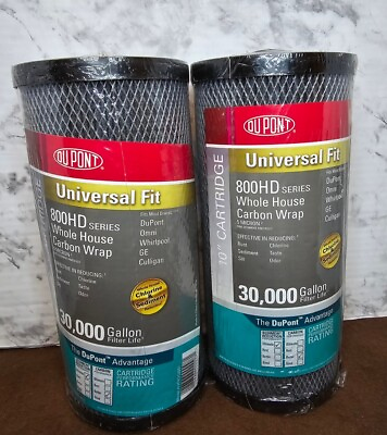#ad 2 DUPONT WFHDC8001 800HD Series Whole House Carbon Wrap 30000 Gallon Filter New $34.99
