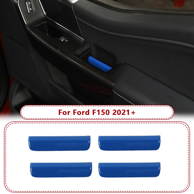 #ad Blue 4X Interior Door Handle Switch Cover Trim For Ford F150 2021 22 Accessories $16.97