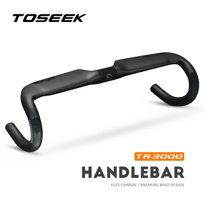 #ad TOSEEK UD Carbon Fiber Bike Handlebars Racing Road Bike Drop Bar Aero Bar 31.8mm $68.90