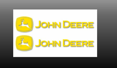 #ad 2X for John Deere Premium Vinyl Sticker 2 Pack Yellow 9quot; 12quot; 15quot; 24quot; or 36quot; $32.49