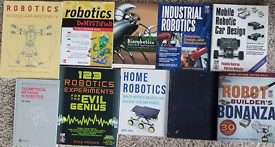 #ad Lot of 10 ROBOTICS Books Home Industrial Mobile Car Design amp; Experiments $39.95