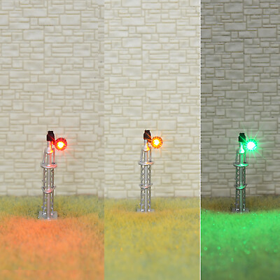 #ad 1 x N scale searchlight block signal model train 3 color SMD LEDs R G Y #SSNS3 $5.99