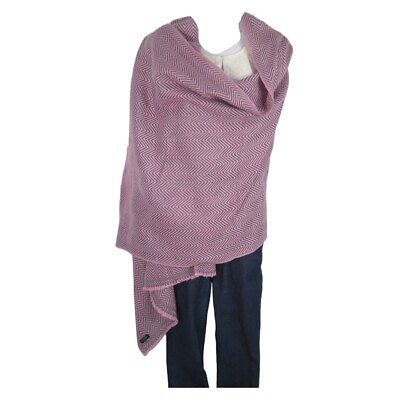 #ad Cashmere 4 Ply Shawl Throw Nepal #x27;Natural#x27; 2 Colors Lilac amp; Gray $78.20