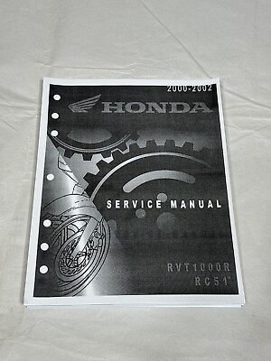 #ad 3 Hole Official Service Shop Repair Manual 00 02 Honda RVT1000R RC51 RVT1000 R $31.99