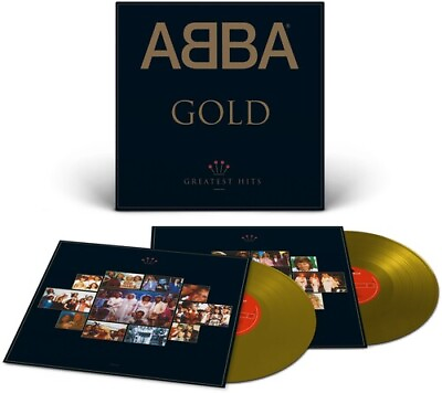 ABBA Gold Greatest Hits New Vinyl LP Colored Vinyl Gold 180 Gram $36.51