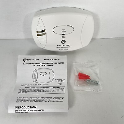 #ad #ad First Alert CO400 Carbon Monoxide Alarm Detector Battery Operated $14.99