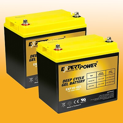 #ad NEW 12V 35AH Wheelchair Scooter Batteries Replaces UB12350 2 Pack $159.99