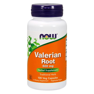 #ad NOW Foods Valerian Root 500 mg 100 Veg Capsules $7.99