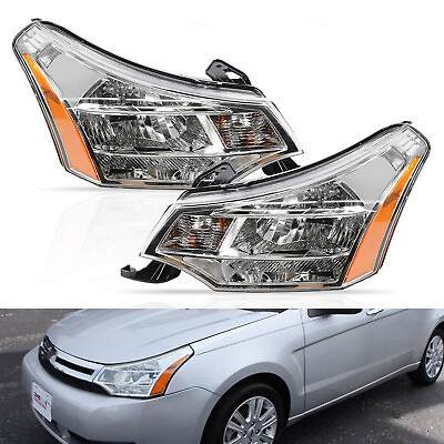 #ad Fits 2008 2011 Ford Focus S SE SES SEL Factory Headlights Headlamps LHRH $149.89