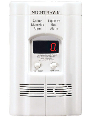 Kidde Nighthawk Carbon Monoxide Detector 820 1558 REV B White $25.99
