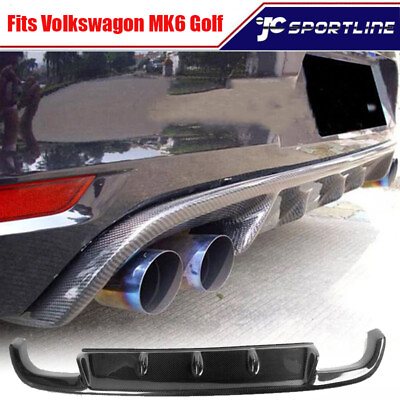 #ad Fit For Volkswagon VW MK6 Golf 6 VI GTI 10 13 Rear Diffuser Bumper Spoiler Chin $427.49