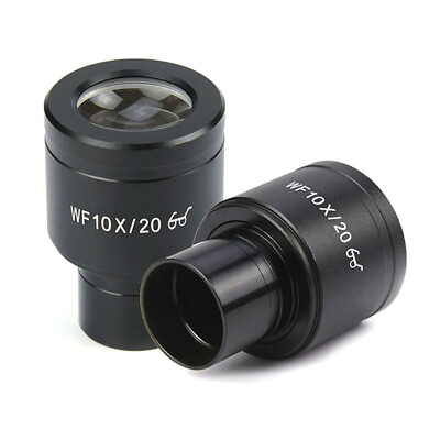 #ad 10X Biological Microscope Eyepiece 23.2mm Caliber Wide Field Ocular Lens $15.10