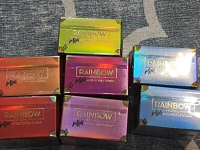 #ad Shadow High Rainbow High Mini Bag Accessories Lot Of 7 New In Boxes $29.99
