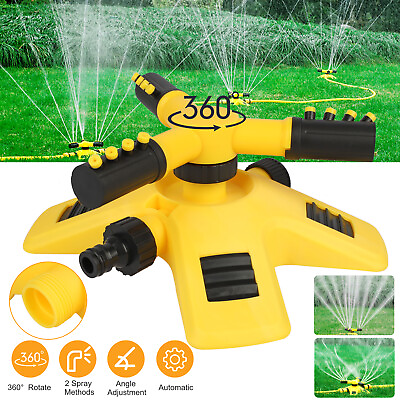 #ad Garden Lawn Sprinkler 360°Auto Spray Grass Watering Irrigation System Patio Yard $10.98