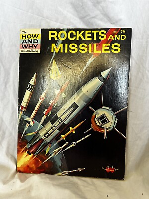 #ad How and Why Wonder Book of Rockets and Missiles EXCELLENT 1960s $15.00