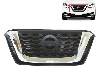 #ad New Fits 2018 2020 Nissan Kicks S SV Grille Front Bumper Upper Grille NI1200301 $74.20