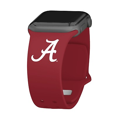 #ad Affinity Bands Alabama Crimson Tide Apple Compatible Silicone Apple Watch Band $29.99