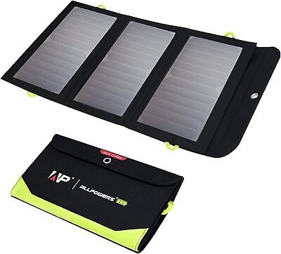 #ad 21W Solar Charger with 10000mAh Power Bank Waterproof Portable Solar Panel $59.00