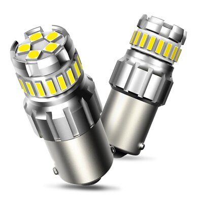 #ad AUXITO 1156 LED Reverse Light BA15S Backup Bulb White Parking DRL Lamp 2F23 EOS $11.99