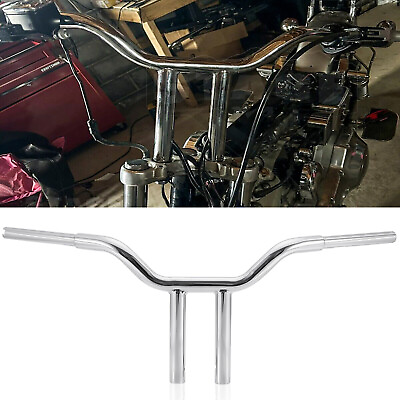 #ad For Harley Softail Sportster Dyna Wide Glide 14#x27;#x27; inch MX T Bar Handlebar Chrome $108.95