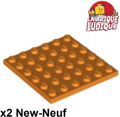 #ad Lego 2x Plate Flat 6x6 Orange 3958 New $2.04