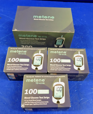 #ad #ad NEW 300 Count Metene TD 4116 Monitor Diabetes Blood Glucose Test Strips SEALED $29.95