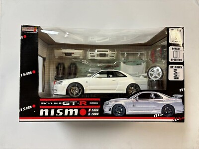 #ad Auto Pro Shop 1 24 Nissan GTR R34 Nismo Model Car WHITE Slightly Damage Box $70.00