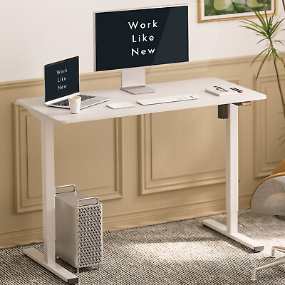 #ad FlexiSpot Whole Piece Electric Height Adjustable Standing Desk Home Office Desk $178.99