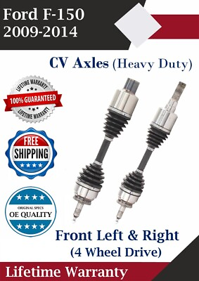 #ad New OE Front Left amp; Right CV Axle For 2009 2014 Ford F 150 4WD Heavy Duty $218.00