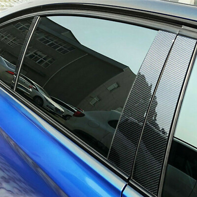 #ad Carbon Fiber Pillar Post For 2011 2021 Dodge Charger Door Trim Cover Accessories $15.11