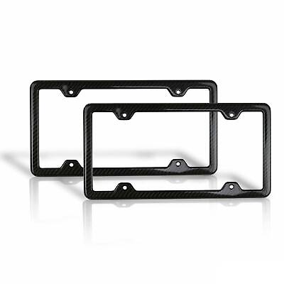 #ad #ad 2 Pcs Real Carbon License Plate Frame Rear amp; Front Tag Holder For BMW 2 Series $54.90