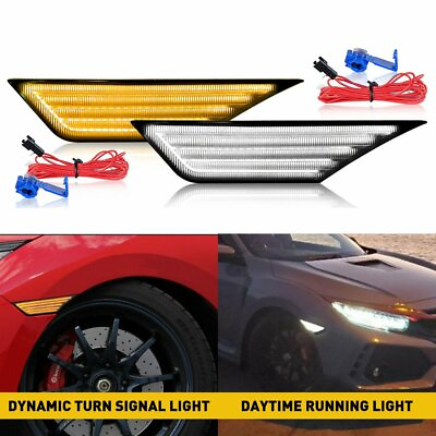 #ad Switchback Sequential Turn Signal LED Side Marker Light For Honda Civic Lamp HUS $35.14