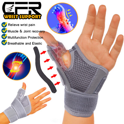 #ad Thumb Wrist Brace Support Hand Sprain Carpal Tunnel Arthritis Running Left Right $7.61