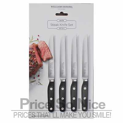 #ad #ad Williams Sonoma Elite Steak Knives Set of 4 MSRP $280 New $74.99
