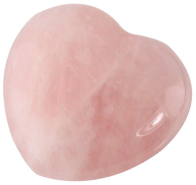 #ad Crystal Allies 30mm Rose Quartz Polished Puff Heart $7.99