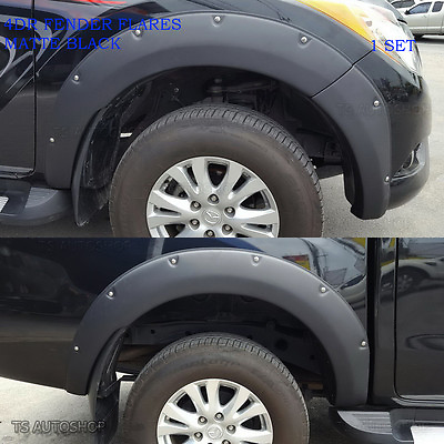 #ad #ad Black 6quot; Fender Flare Flares Nuts Wheel Arch Arches Fits Mazda Bt50 Pro 2012 17 $284.85