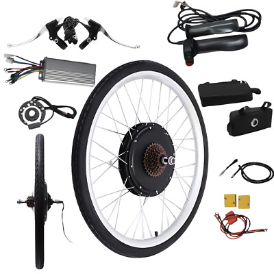 #ad 26 Inch 48V Electric Bicycle Rear Wheel Hub Motor E bike Conversion Kit 1000W US $185.26