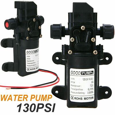 #ad 12V Water Pump 130PSI Self Priming Pump Diaphragm High Pressure Automatic Switch $12.99