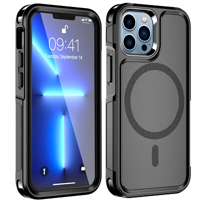 MagSafe Case Fr iPhone 13 Pro Max 15 Shockproof Heavy Duty Rugged Magnetic Cover $12.99