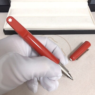 #ad Luxury M Magnet Series Red ColorSilver Clip 0.7mm Ink Rollerball Pen NO BOX $27.00