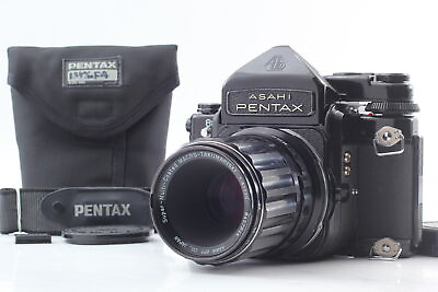 #ad Exc5 Pentax 6x7 67 TTL Mirror Up Film Camera SMC T 135mm F4 Lens From JAPAN $599.99
