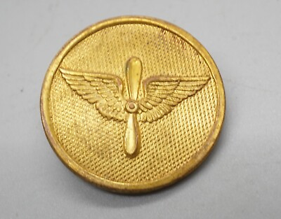 #ad #ad WWI Era 1920s Army Air Service Wings Enlisted Collar Disc RARE PIN BACK $50.00