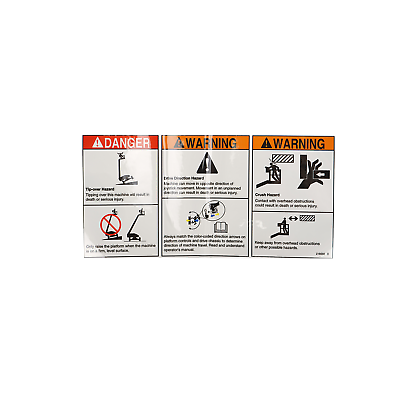 #ad Genie Danger Warning Combo Decal 218559GT $6.57