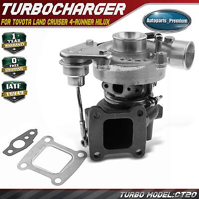 #ad CT20 Turbo Turbocharger for Toyota Land Cruiser 4 Runner Hilux 2.4L Diesel 2L T $184.99