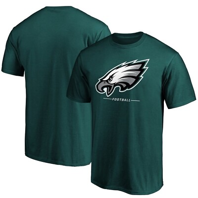 #ad Philadelphia Eagles Fanatics Logo T Shirt Midnight Green. SIZE: M $15.99