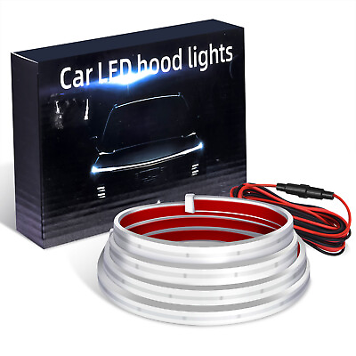 #ad 71quot; Inch Flexible Car Hood Light Strip Exterior Car LED Strip Lights DRL Running $14.39